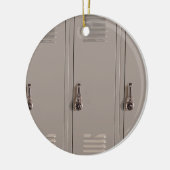Gray School Lockers, High School Student Keramisch Ornament (Links)
