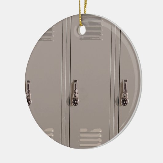 Gray School Lockers, High School Student Keramisch Ornament (Links)