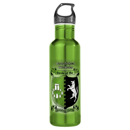 Gray School of Wizardry Stones Water Bottle Waterfles (Voorkant)