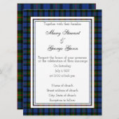 Gray Scottish Wedding Invitation Kaart (Voorkant / Achterkant)