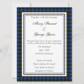 Gray Scottish Wedding Invitation Kaart (Voorkant)