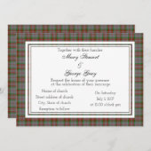 Gray Scottish Wedding Invitation Kaart (Voorkant / Achterkant)