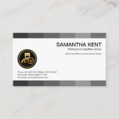 Gray Shade Stripes Personeelswerving Visitekaartje (Voorkant)