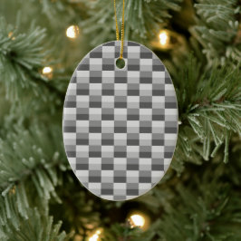 Gray Shades Color Blocks Keramisch Ornament