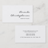 Gray Shadow White Hair Stylist Visitekaartje (Voorkant / Achterkant)