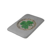 Gray Shamrock on Celtic Knots Bath Mat (Gekanteld)