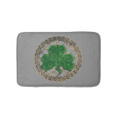 Gray Shamrock on Celtic Knots Bath Mat (Voorkant)