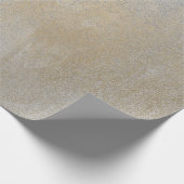 Gray Silver Champaign Sepia Foxier Gold Abstract Cadeaupapier (Hoek)