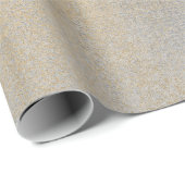 Gray Silver Champaign Sepia Foxier Gold Abstract Cadeaupapier (Rol Hoek)