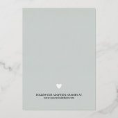 Gray Silver Chosen Loved Introduction Folie Uitnodiging (Achterkant)