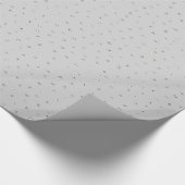 Gray Silver Confetti Cadeaupapier (Hoek)