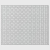 Gray Silver en White Kerstmis Snowflakes Patroon Cadeaupapier (Vlak)