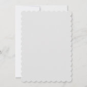 Gray Silver Glitter Feet Baby Girl Boy QR CODE Kaart (Achterkant)