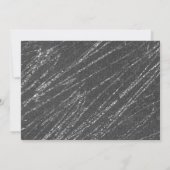 Gray & Silver Modern Glam Marble Stripe Invitation Kaart (Achterkant)