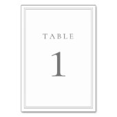 Gray Silver Modern Minimalist Kaart (Achterkant)