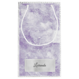 Gray Silver Paars Violet Marble Art Deco White Klein Cadeauzakje