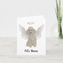 Gray Silver Poodle Sympathie Memorial