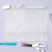 Gray Silver Sparkl Glitter White Girly 16e Bridal Tissuepapier (Craft)