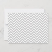 Gray Simple Chevron Bedankt voor je notitiekaarten Notitiekaartje (Achterkant)