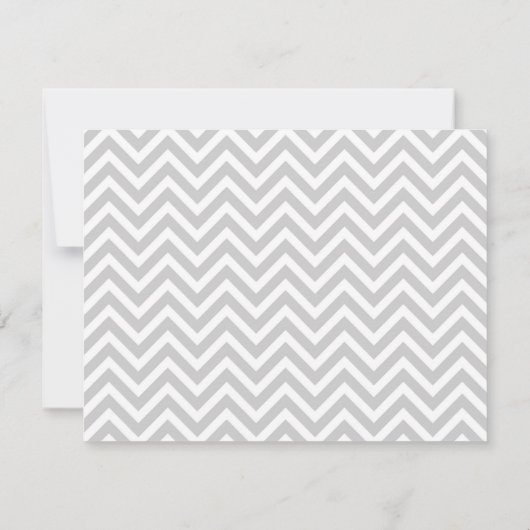 Gray Simple Chevron Bedankt voor je notitiekaarten Notitiekaartje (Achterkant)