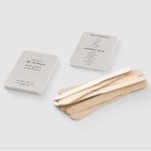 Gray Simple Wedding Program Hand Fan Handwaaier (Niet-gemonteerd)