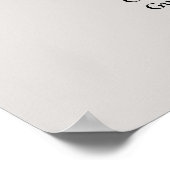 Gray Simple Wedding Seating Chart Poster (Hoek)