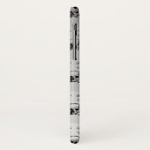 Gray Skull Halloween Persoonlijk Monogram Case-Mate iPhone Case (Achterkant/links)