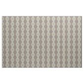 Gray Slate Blue Beige Brown Funky Argyle Pattern Stof (Fat Quarter)