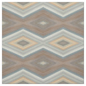 Gray Slate Blue Beige Brown Funky Argyle Pattern Stof (Swatch)