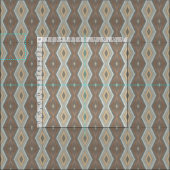 Gray Slate Blue Beige Brown Funky Argyle Pattern Stof (Delen)