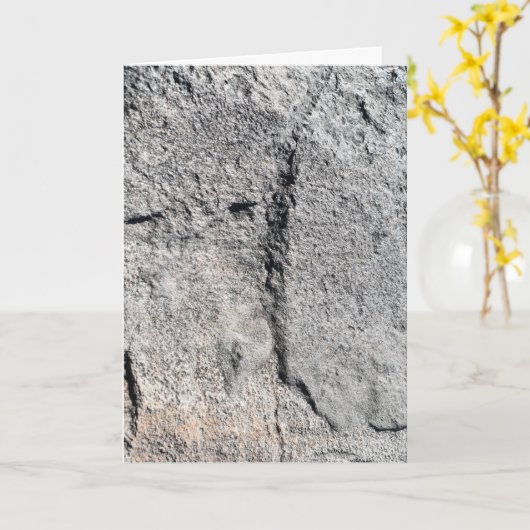 Gray Slate Rock Surface Kaart (Gele Bloem)