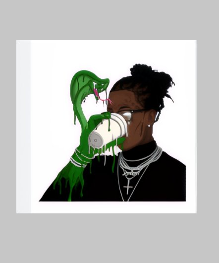 Gray Slatt Young Thug For Boys and Teens  (Hem)