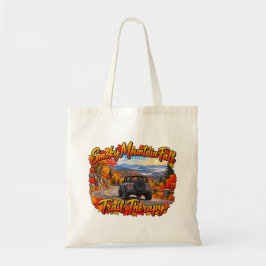 Gray_Smoky Mt Fall Trail Therapie Tote Bag
