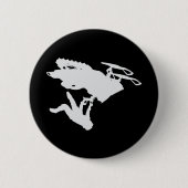 Gray Snowmobiler Ronde Button 5,7 Cm (Voorkant)