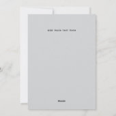 Gray Snowy A-Frames Winter Cabin Photo Feestdagenkaart (Achterkant)