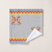 Gray Southwestern Kokopelli Bath Towel Set Bad Handdoek (Wasdoekje)