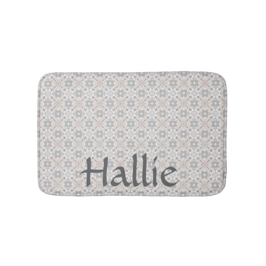 Gray Spanish Tile Pattern Absorbent Pet Mat (Voorkant)