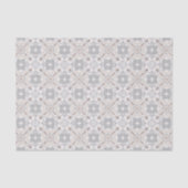 Gray Spanish Tile Pattern Gift Tissuepapier (Voorkant)