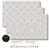 Gray Spanish Tile Pattern Inpakpapier Vel