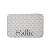 Gray Spanish Tile Personalized Pet Food Mat (Voorkant)