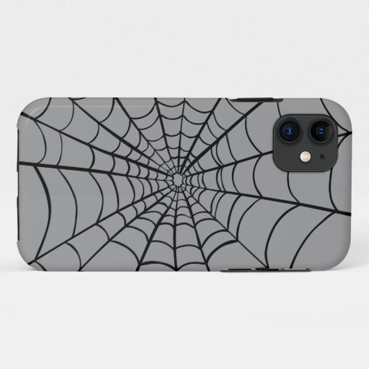 Gray Spider Web Case-Mate iPhone Case (Achterkant (horizontaal))