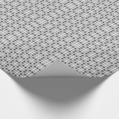 Gray Squares Patroon Cadeaupapier (Hoek)