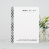 Gray Squares Patroon Gepersonaliseerd Briefhoofd (Staand voorkant)