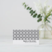 Gray Squares Patroon Visitekaartje (Staand voorkant)
