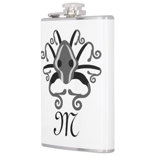 Gray Squid Monogram Heupfles (Links)