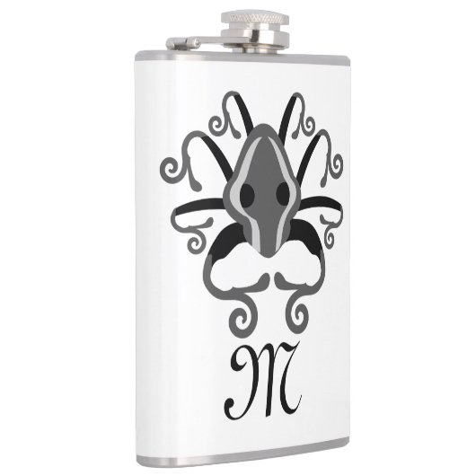Gray Squid Monogram Heupfles (Rechts)