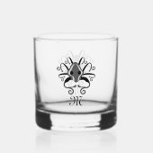 Gray Squid Monogram Whisky Glas (Voorkant)