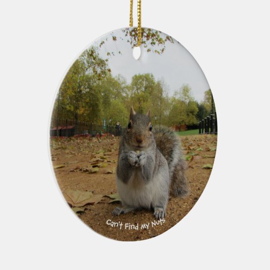Gray Squirrel Hyde Park. Decoratie keramische bome (Rechts)