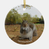 Gray Squirrel Hyde Park. Decoratie keramische bome (Voorkant)