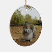 Gray Squirrel Hyde Park. Keramisch Ornament (Rechts)